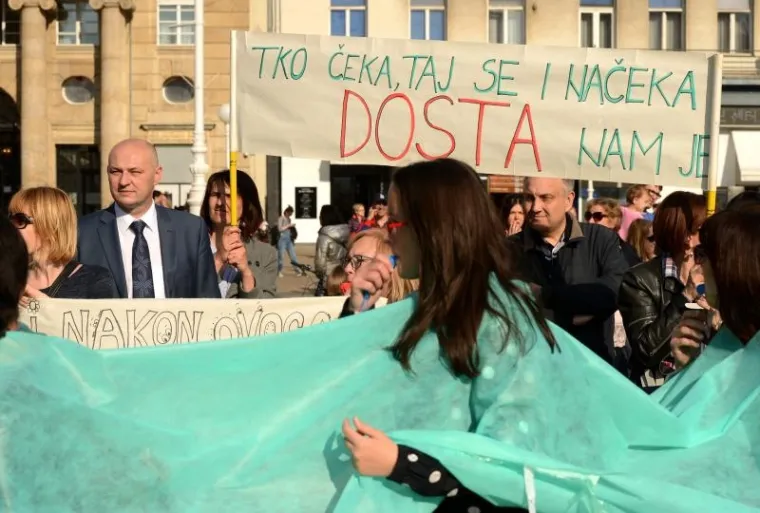 Veliki prosvjed teta u vrtićima
