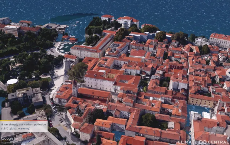 Zadar s 1.5 stupnja toplijom klimom