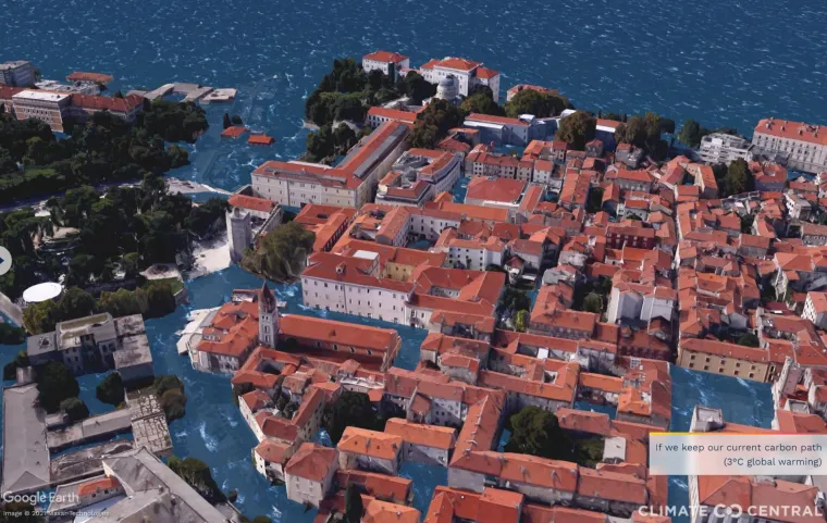Zadar s 3 stupnja toplijom klimom