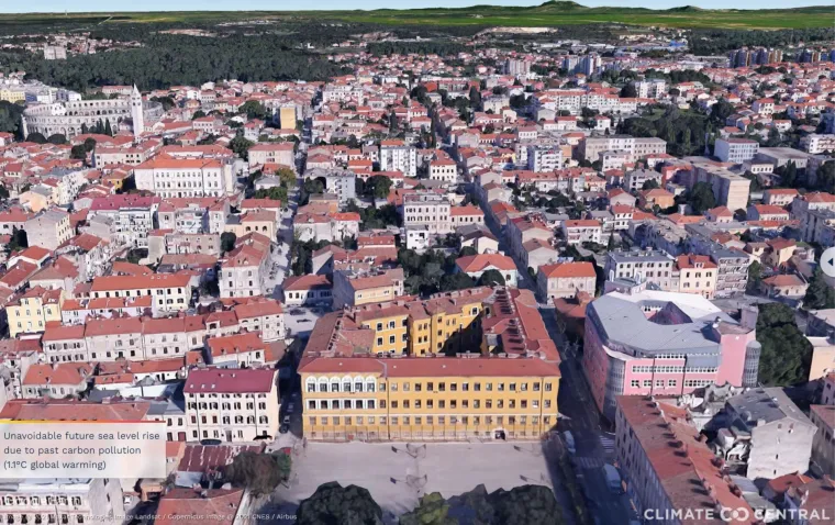 Pula s 1.1 stupanj toplijom klimom