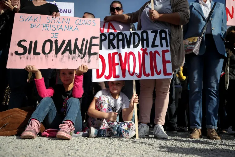 VELIKI PROSVJED ZA DJEVOJČICE U ZAGREBU: 'Institucije koje štite zlostavljače su zlostavljačke'