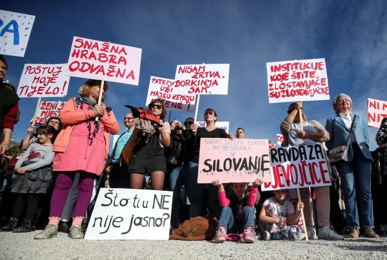 VELIKI PROSVJED ZA DJEVOJČICE U ZAGREBU: 'Institucije koje štite zlostavljače su zlostavljačke'
