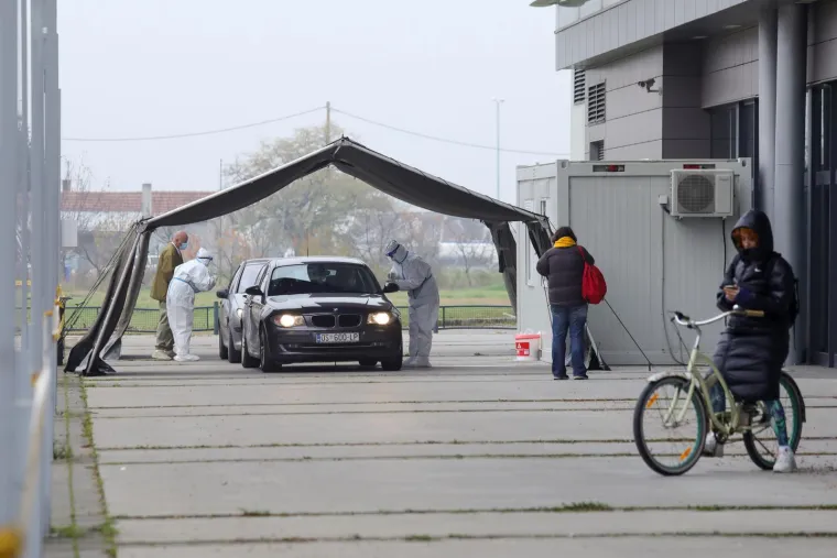 Započelo ponovno drive-in testiranje kod istočne tribine dvorane Gradski vrt u Osijeku