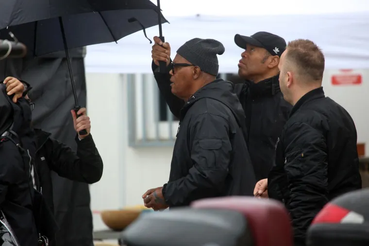 08.04.2019., Rovinj - Samuel L. Jackson i Ryan Reynolds na snimanju filma "The Hitman's Wife's Bodyguard" u Rovinju. Photo: Nel Pavletic/PIXSELL