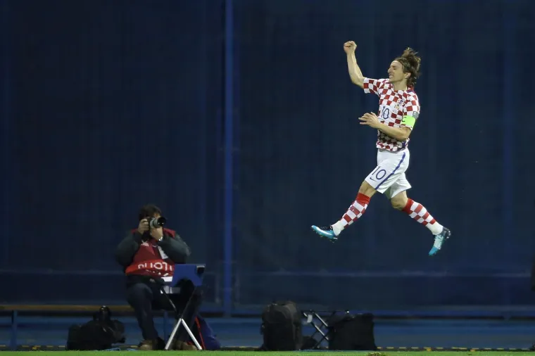 09.11.2017., stadion Maksimir, Zagreb - Prva utakmica dodatnih kvalifikacija za odlazak na Svjetsko prvenstvo 2018. godine u Rusiji, Hrvatska - Grčka. Luka Modrić.