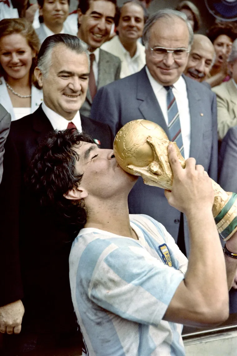 Maradona s peharom, 1986.