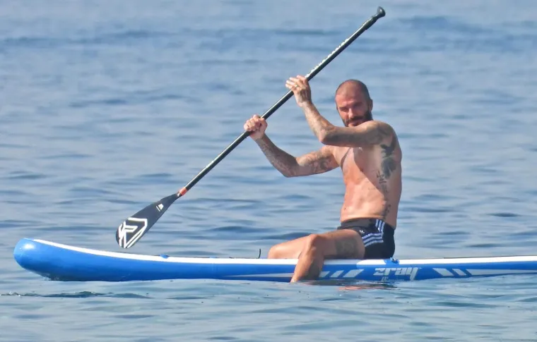 Beckhamovi uhvaćeni u moru kraj Lopuda. David u društvu mezimice Harper i sina Cruza