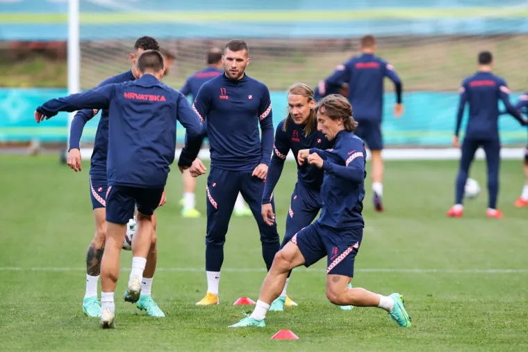 Hrvatska nogometna reprezentacija odradila je trening uoči utakmice sa Škotskom na Europskom prvenstvu