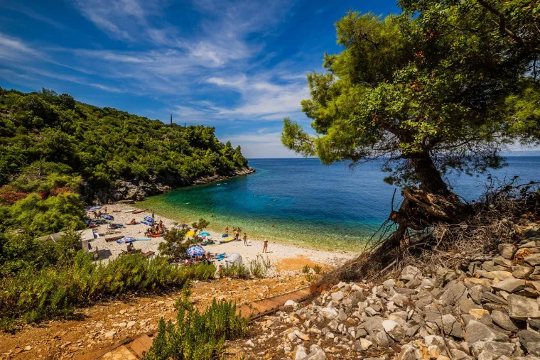 Plaža Vaja još je jedan biser Korčule koji se isplati posjetiti. Korčula je oduvijek bila mamac za ljubitelje kristalno čistog mora i prekrasnih plaža. Jedna od takvih skrivenih dragulja je i plaža Vaja na sjeveroistočnoj strani otoka Korčule. Put do plaže vodi kroz maleno naselje Račišće. 

S plaže se pruža prekrasan pogled na Pelješac, Hvar i otočić Šćedro. Na plaži nema tuševa, nema kafića, nema zapravo ničega osim kristalno čistog mora, prekrasnog bijelog šljunka, malo prirodnog hlada i jedne stare dalmatinske kamene kućice. Plaža se lagano spušta u more što je čini idealnim mjestom za kupanje.

U blizini Vaje se nalazi još jedna slična prekrasna šljunčana uvala Samograd koja je udaljena svega 500 metara.