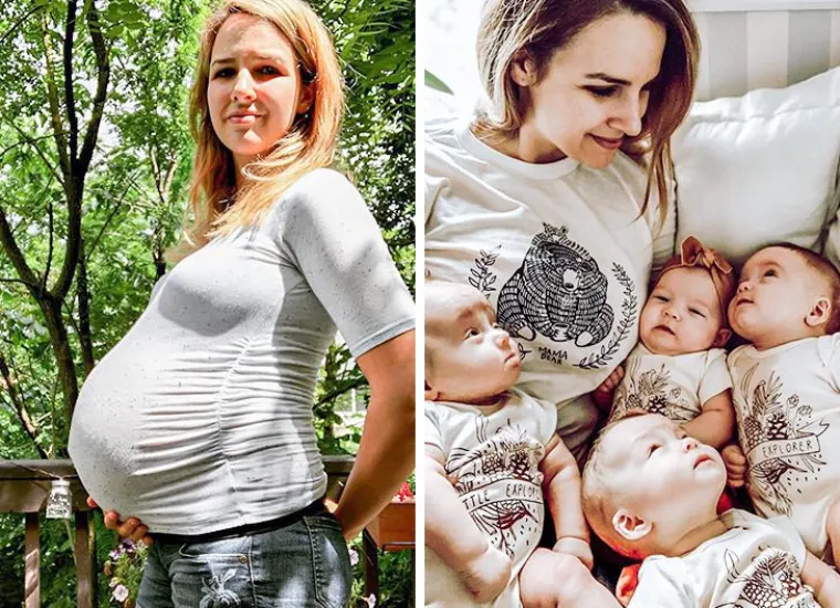 4 bebe odjednom i ova mama ne može biti sretnija! 