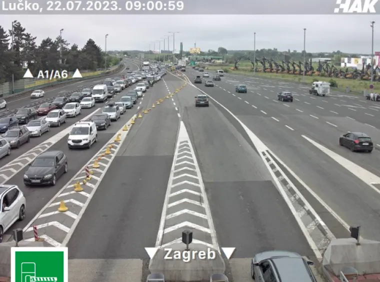 Ogromne gužve i ovog vikenda na putu prema moru: Pogledajte fotografije s HAK-ovih kamera