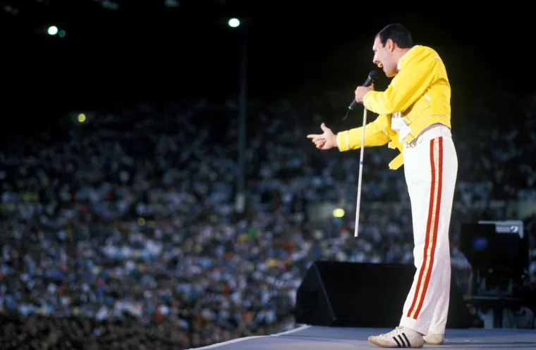 Freddie Mercury na stadionu Wembley