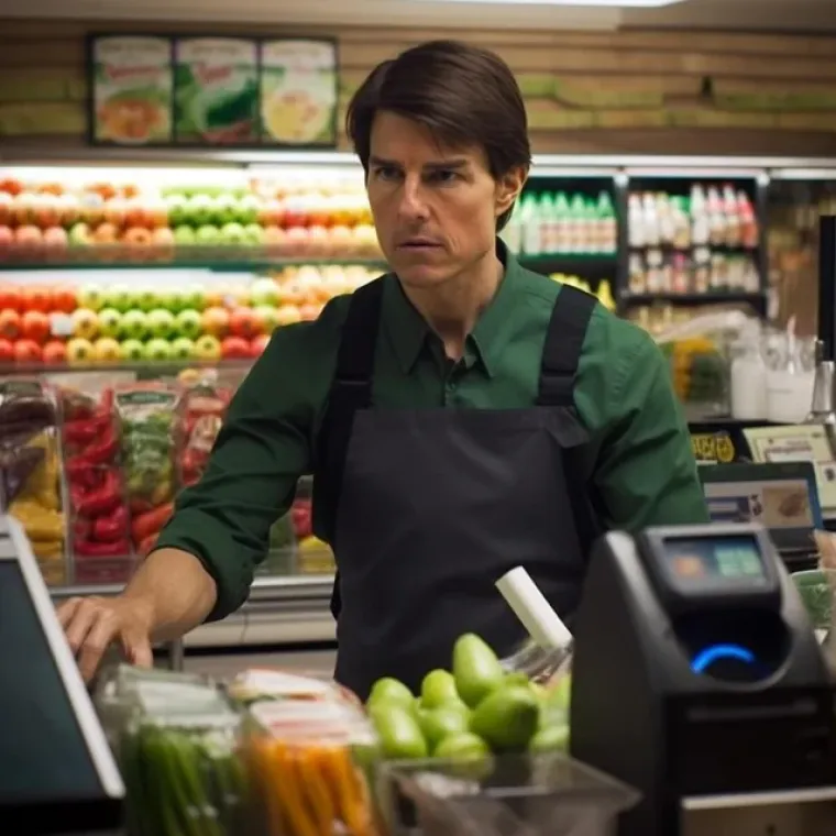 Tom Cruise kao djelatnik u voćarni