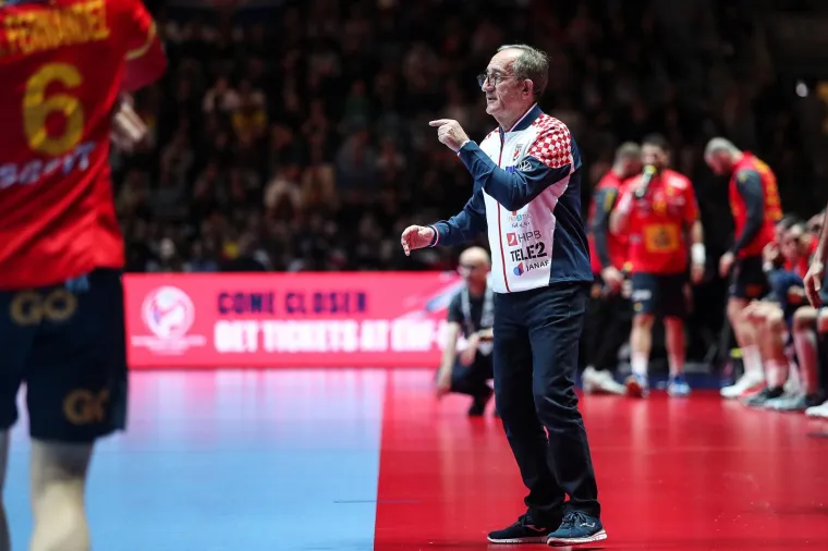26.01.2020., Tele 2 Arena, Stockholm - Europsko rukometno prvenstvo, finale, Spanjolska - Hrvatska. 
Izbornik Hrvatske Rukometne Reprezentacije Lino Cervar. 
Photo: Luka Stanzl/PIXSELL