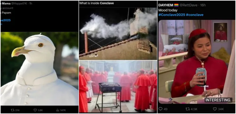 Mreže gore od urnebesnih memeova s konklave: Galeb novi papa, kardinali peku roštilj...