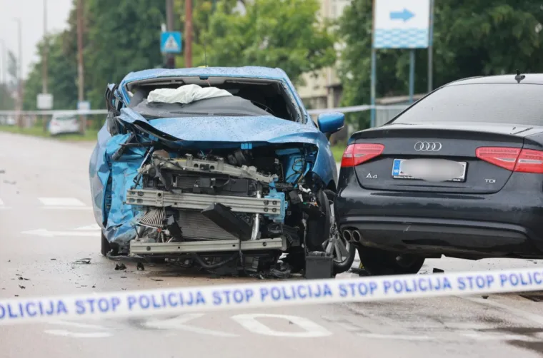 Stravični prizori u Županji: Sudarila se tri auta, jedna osoba poginula