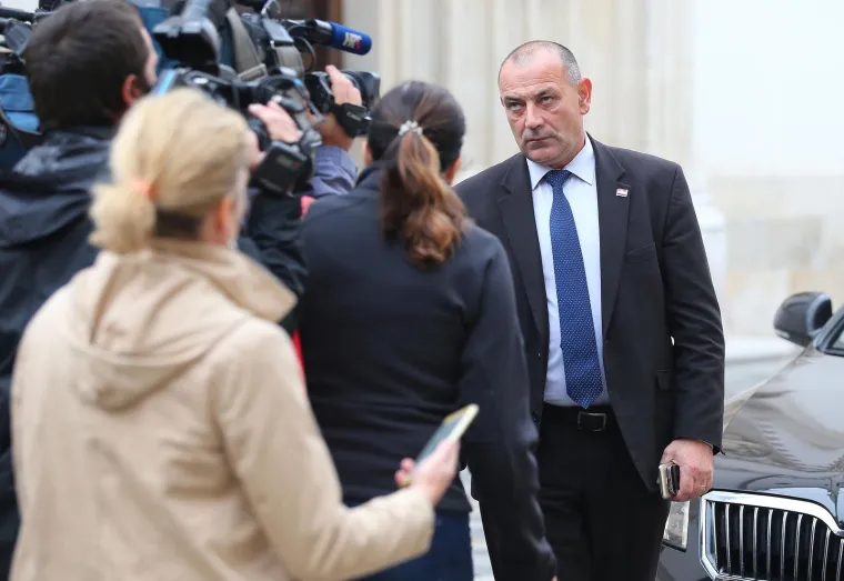 18. listopada 2017., Zagreb, Markov trg - Dolazak ministara na redovnu sjednica Vlade RH nakon godinu dana rada.