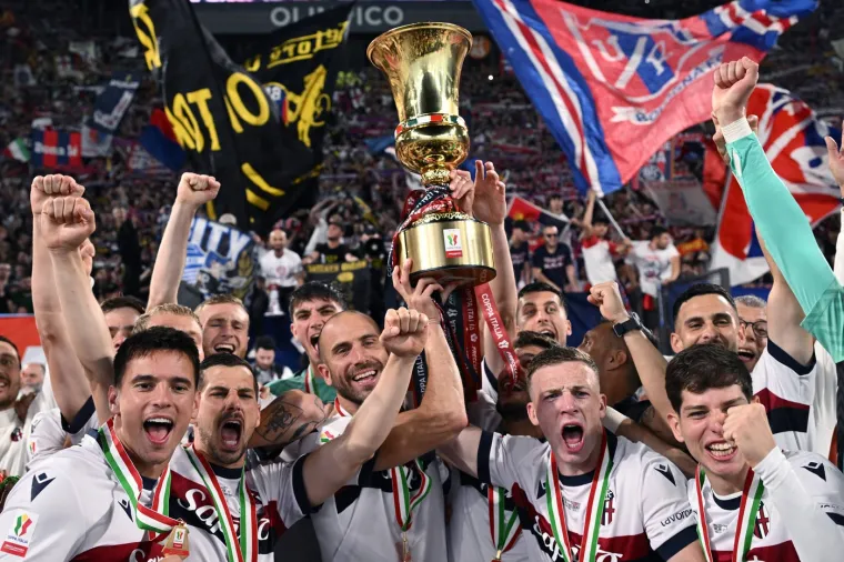 Bolonjezi su u finalu Coppa Italia porazili Milan 1:0. 