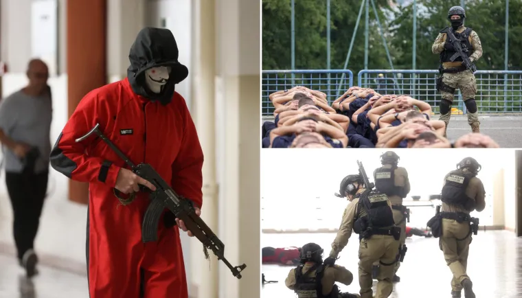 Duge cijevi, maskirani kriminalci i talačka kriza: Pogledajte nestvarne prizore iz Sarajeva