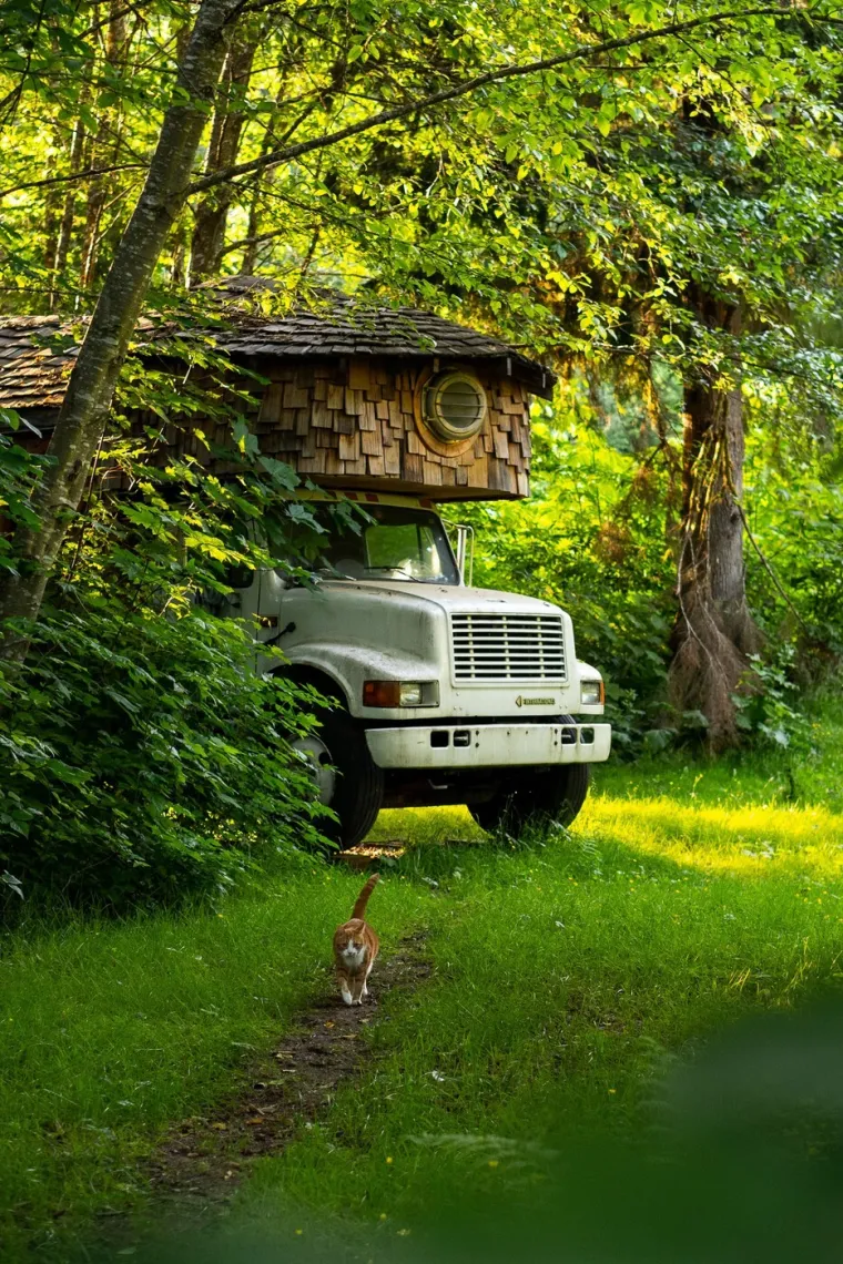 Od isluženog i trulog kamiona stvorila je golim rukama nevjerojatan dom: Izgleda kao iz bajke
