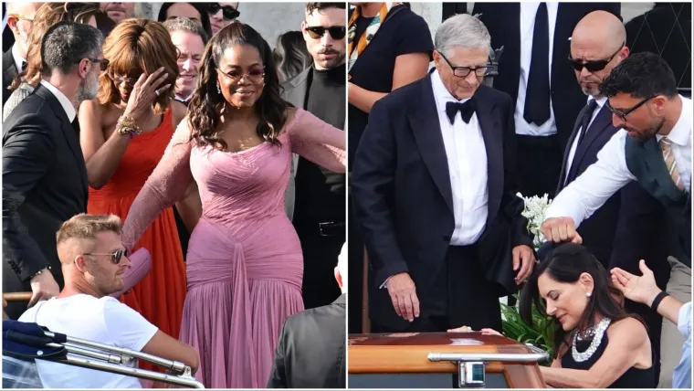 Brutalni dekoltei, brutalni milijuni, Oprah i Bill Gates na vjenčanju Jeffa Bezosa i Lauren Sánchez