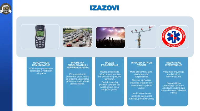 Ovo su sve najvažnije upute! Provjerite gdje će biti evakuacijski koridori, gdje se okupiti prije koncerta...