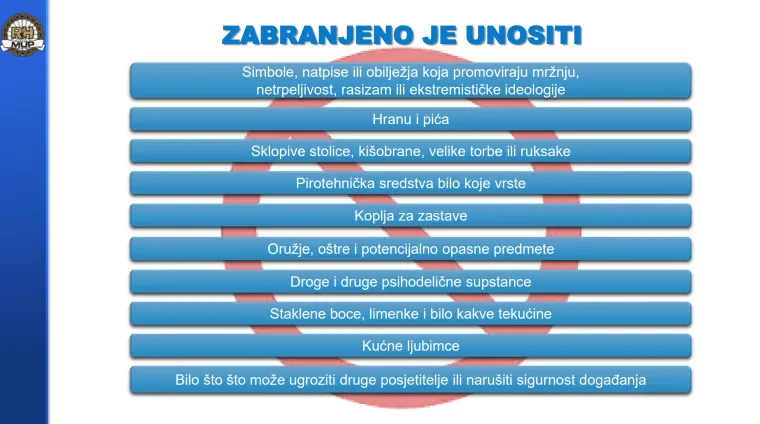 Ovo su sve najvažnije upute! Provjerite gdje će biti evakuacijski koridori, gdje se okupiti prije koncerta...