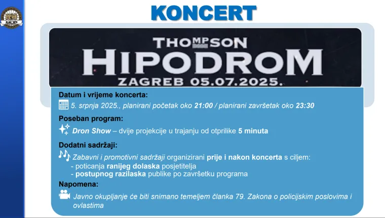 Ovo su sve najvažnije upute! Provjerite gdje će biti evakuacijski koridori, gdje se okupiti prije koncerta...