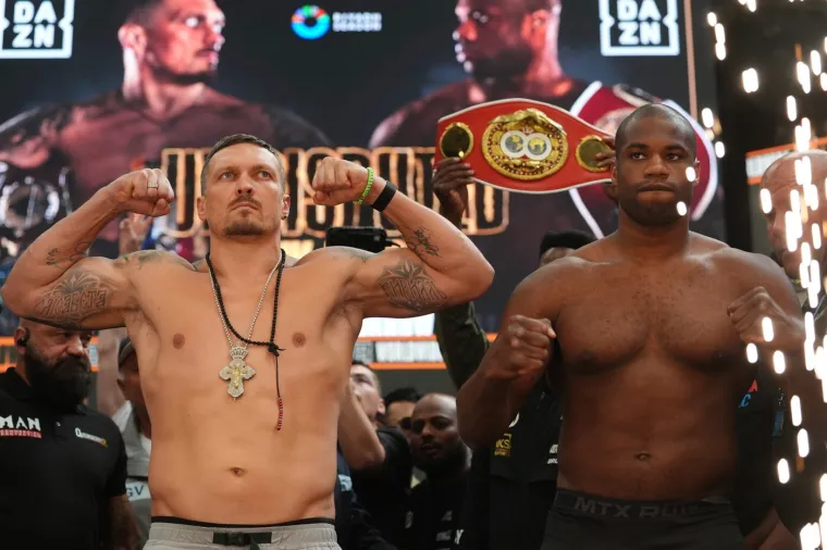 Puca vaga! Usyk nikad nije bio teži, pogledajte kako izgleda pored Engleza