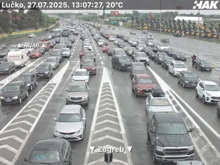 Pogledajte kolone na Lučkom i Demerju: Ceste mokre i skliske, a stvaraju se gužve