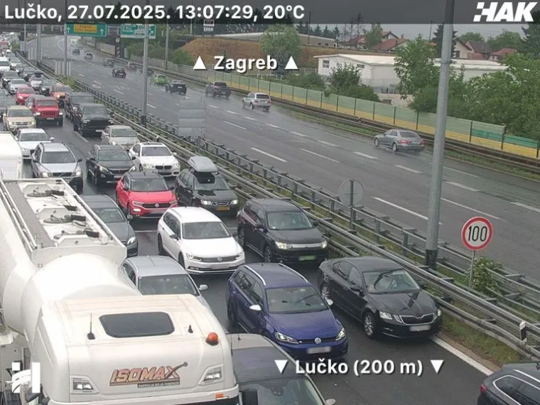 Pogledajte kolone na Lučkom i Demerju: Ceste mokre i skliske, a stvaraju se gužve