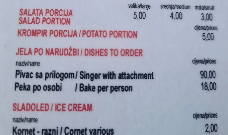 Ništa ne može nadmašiti svađe ovdašnjih ugostitelja s engleskim jezikom, uvijek pustimo suzu od smijeha
