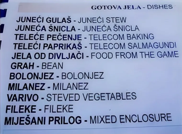 Ni&scaron;ta ne može nadma&scaron;iti svađe ovda&scaron;njih ugostitelja s engleskim jezikom, uvijek pustimo suzu od smijeha