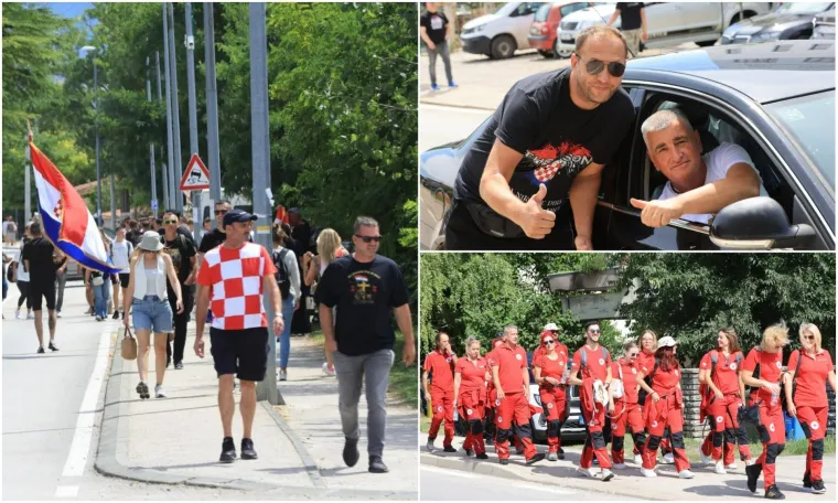 Rijeke fanova slile se u Sinj: Vijore se zastave i slavi se punom snagom, a osiguranje na svakom koraku