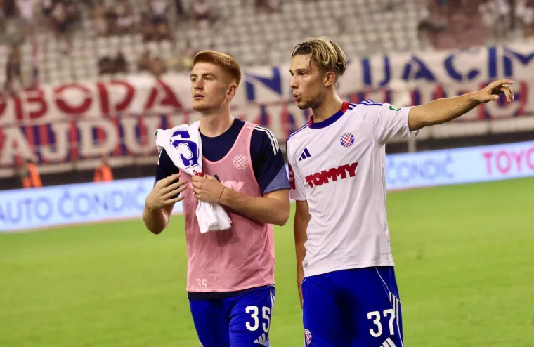 Hajdukov zvjezdani dvojac odslužuje kaznu, a ovako su pratili utakmicu protiv Gorice