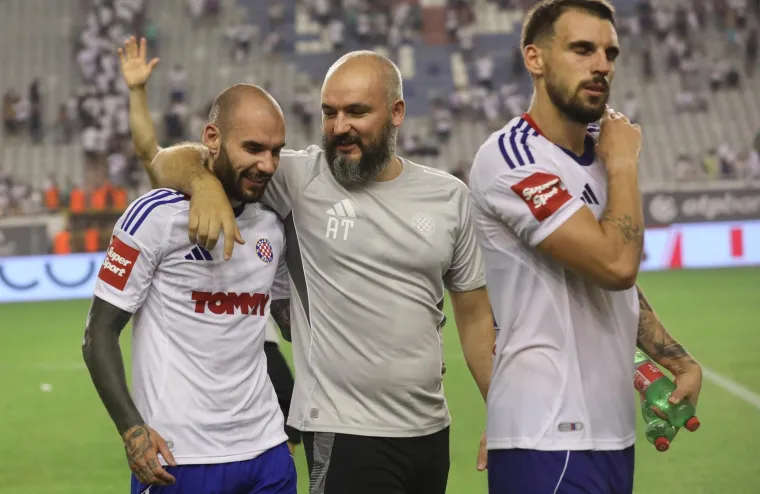 Hajdukov zvjezdani dvojac odslužuje kaznu, a ovako su pratili utakmicu protiv Gorice