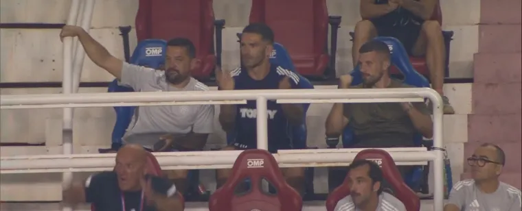 Hajdukov zvjezdani dvojac odslužuje kaznu, a ovako su pratili utakmicu protiv Gorice