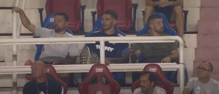 Hajdukov zvjezdani dvojac odslužuje kaznu, a ovako su pratili utakmicu protiv Gorice