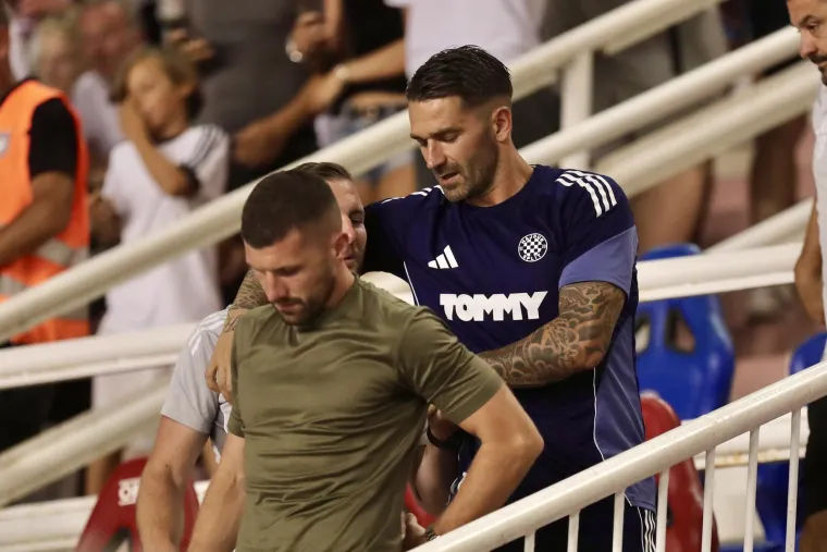 Hajdukov zvjezdani dvojac odslužuje kaznu, a ovako su pratili utakmicu protiv Gorice