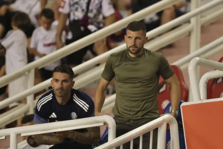 Hajdukov zvjezdani dvojac odslužuje kaznu, a ovako su pratili utakmicu protiv Gorice