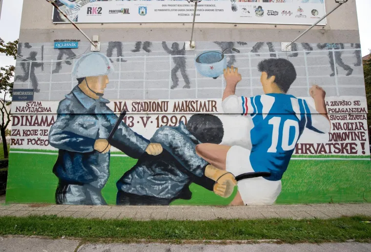 U jakom Dinamovom uporištu svi zure u jedan zid i pitaju se tko je ovo napravio