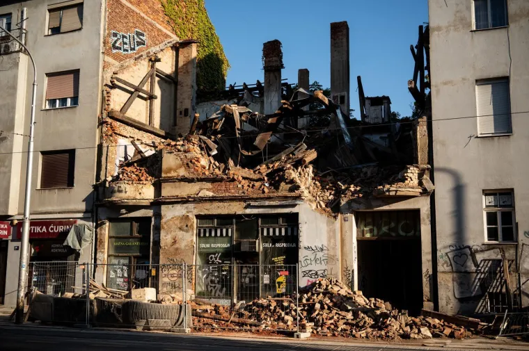Ru&scaron;enje zgrade na Maksimirskoj umalo je zavr&scaron;ilo tragedijom