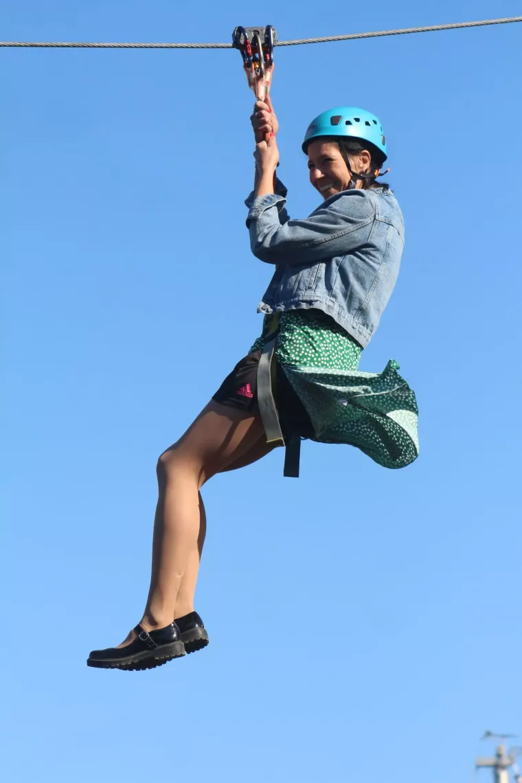 Cura se spuštala zip lineom, a haljina joj lepršala na vjetru: Evo kako je bilo u Međimurju