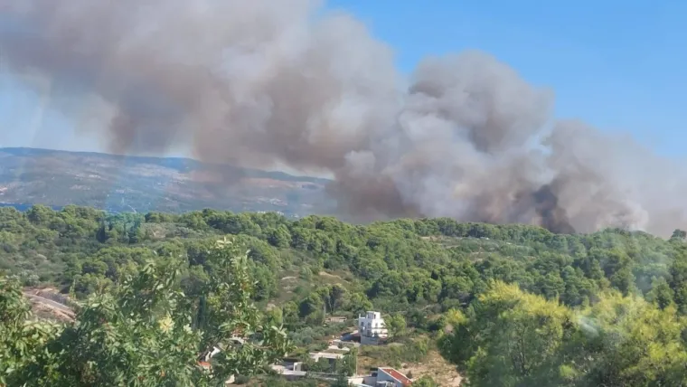 Veliki požar na &Scaron;olti! Vatrogasne snage na terenu, stigao i kanader