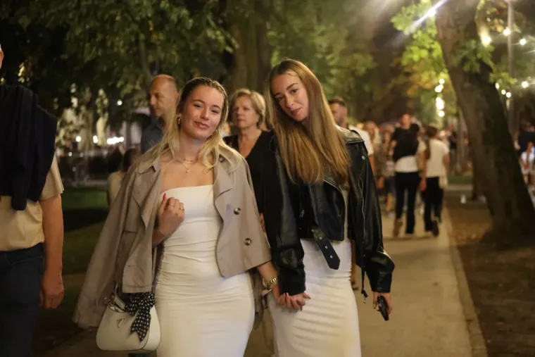 Mnogi su do&scaron;li zbog koncerta, ali ona je ukrala show: Atraktivna plavu&scaron;a podignula sve na noge