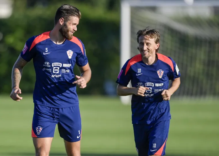 Trening Vatrenih u savršenom raspoloženju Luke Modrića, ali svi su primjetili Perišićevu bombu od noge
