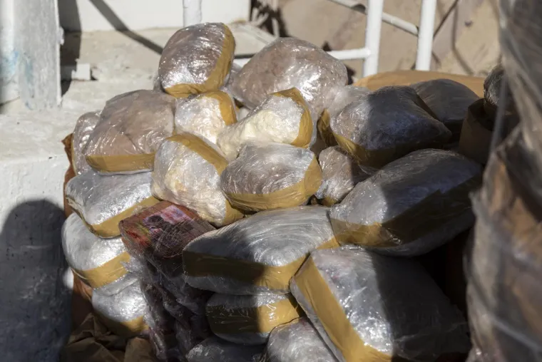 Božinović presretan pozirao kraj tone kokaina, heroina i trave prije nego što je nestala u plamenu