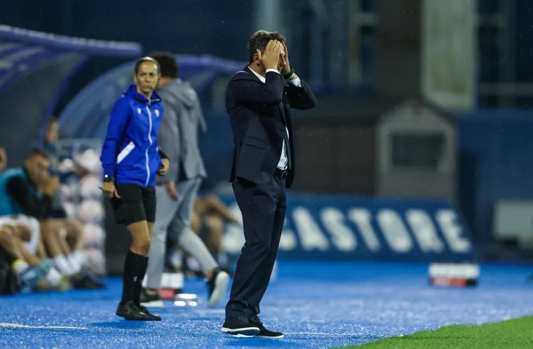 Kovačević se znojio na klupi i hvatao za glavu, a u loži smrknuta lica