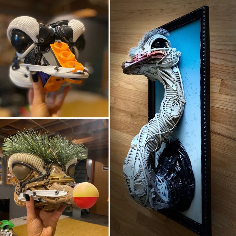 Od smeća izrađuje umjetnička djela koja oduzimaju dah: Nevjerojatno &scaron;to je sve stvorila svojim rukama