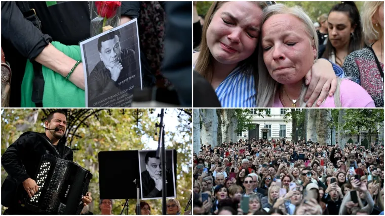 Harmonika, ljiljani i suze za Halida: Okupila se gomila obožavatelja, među njima i poznata lica